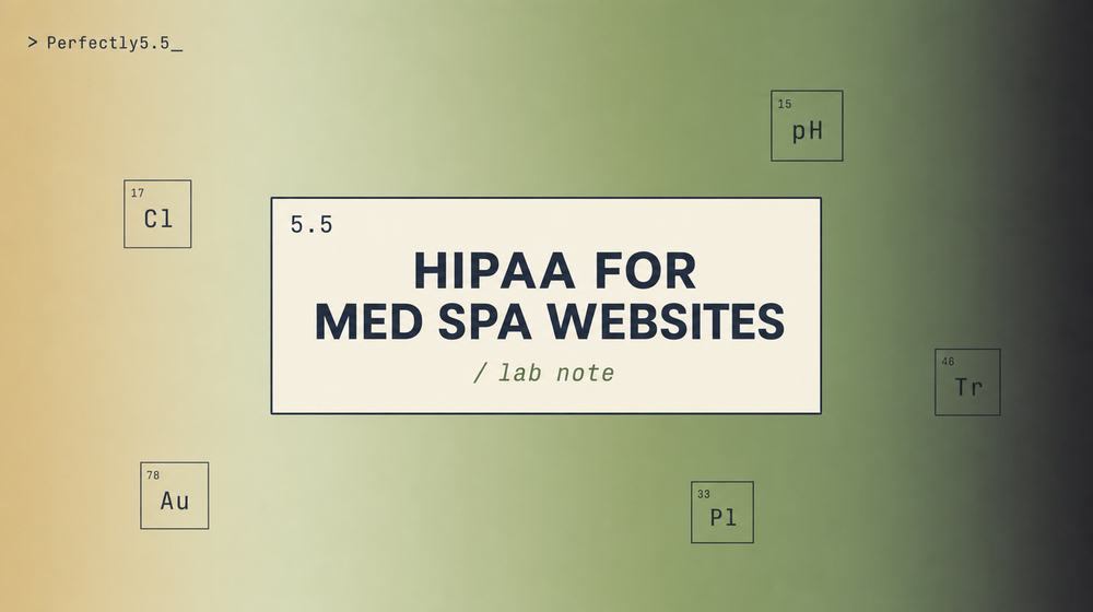 HIPAA-Aware Websites for Med Spas: What You Need to Know